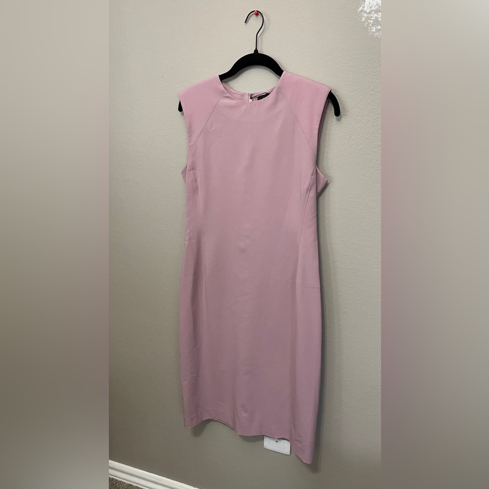 New Theory Classic Power Dress - Dusty Lilac - size 4